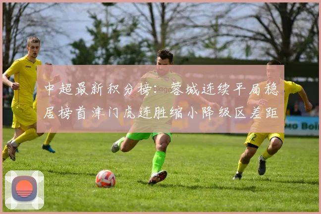 中超最新积分榜：蓉城连续平局稳居榜首津门虎连胜缩小降级区差距